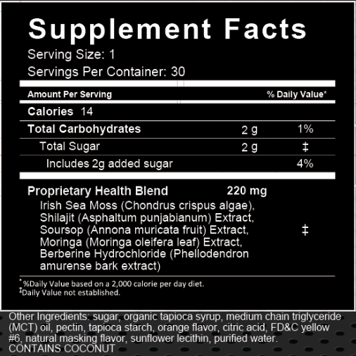 Remedi Berberine Gummies 30 Day Supply Supplement Facts